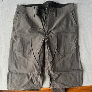 Grey PrAna Stretch Zion Pants, Slim Fit